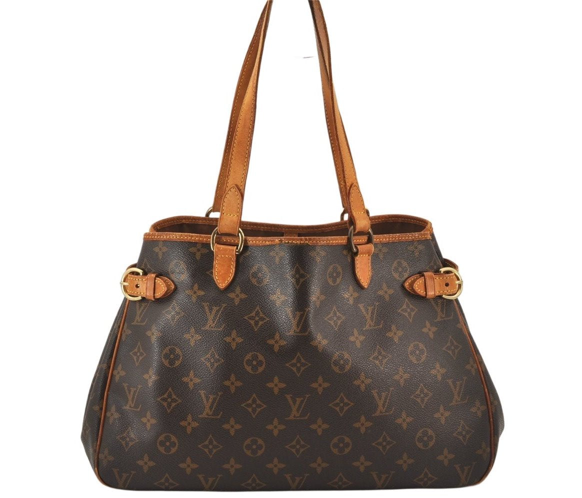 Authentic Louis Vuitton Monogram Batignolles Horizontal Tote Bag M51154 LV 7729K