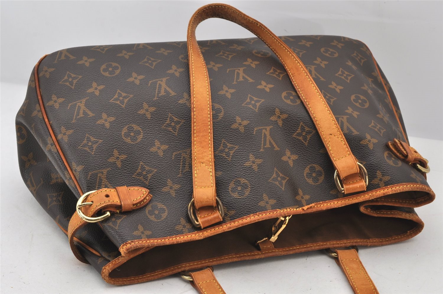 Authentic Louis Vuitton Monogram Batignolles Horizontal Tote Bag M51154 LV 7729K