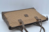 Authentic FENDI Vintage Zucchino Tote Hand Bag PVC Leather Brown 7730H