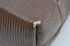 Authentic FENDI Vintage Zucchino Tote Hand Bag PVC Leather Brown 7730H