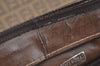 Authentic FENDI Vintage Zucchino Tote Hand Bag PVC Leather Brown 7730H