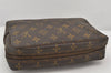 Auth Louis Vuitton Monogram Trousse Toilette 23 Clutch Hand Bag Old Model 7730K