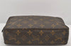 Auth Louis Vuitton Monogram Trousse Toilette 23 Clutch Hand Bag Old Model 7730K