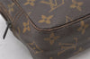 Auth Louis Vuitton Monogram Trousse Toilette 23 Clutch Hand Bag Old Model 7730K