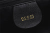 Authentic GUCCI Vintage Bamboo 2Way Shoulder Hand Bag Leather Black Junk 7731J