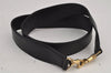 Authentic GUCCI Vintage Bamboo 2Way Shoulder Hand Bag Leather Black Junk 7731J