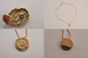 Authentic Christian Dior Gold Tone Chain Necklace Earrings Cuffs 3Set Junk 7731M