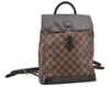 Authentic Louis Vuitton Damier Soho Backpack N51132 LV 7732I