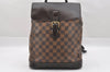 Authentic Louis Vuitton Damier Soho Backpack N51132 LV 7732I