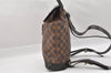 Authentic Louis Vuitton Damier Soho Backpack N51132 LV 7732I
