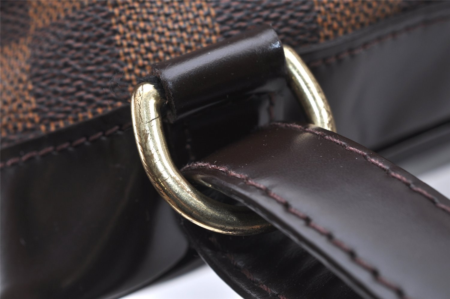 Authentic Louis Vuitton Damier Soho Backpack N51132 LV 7732I