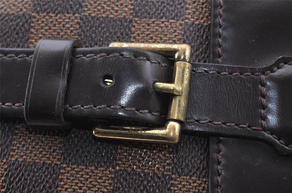 Authentic Louis Vuitton Damier Soho Backpack N51132 LV 7732I