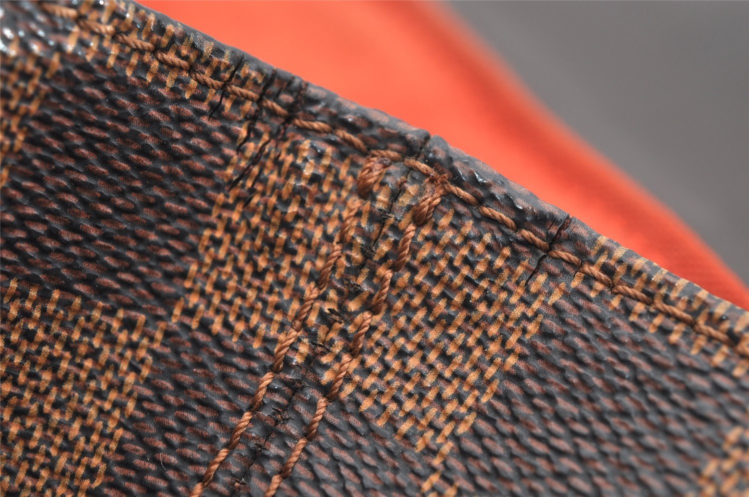 Authentic Louis Vuitton Damier Soho Backpack N51132 LV 7732I