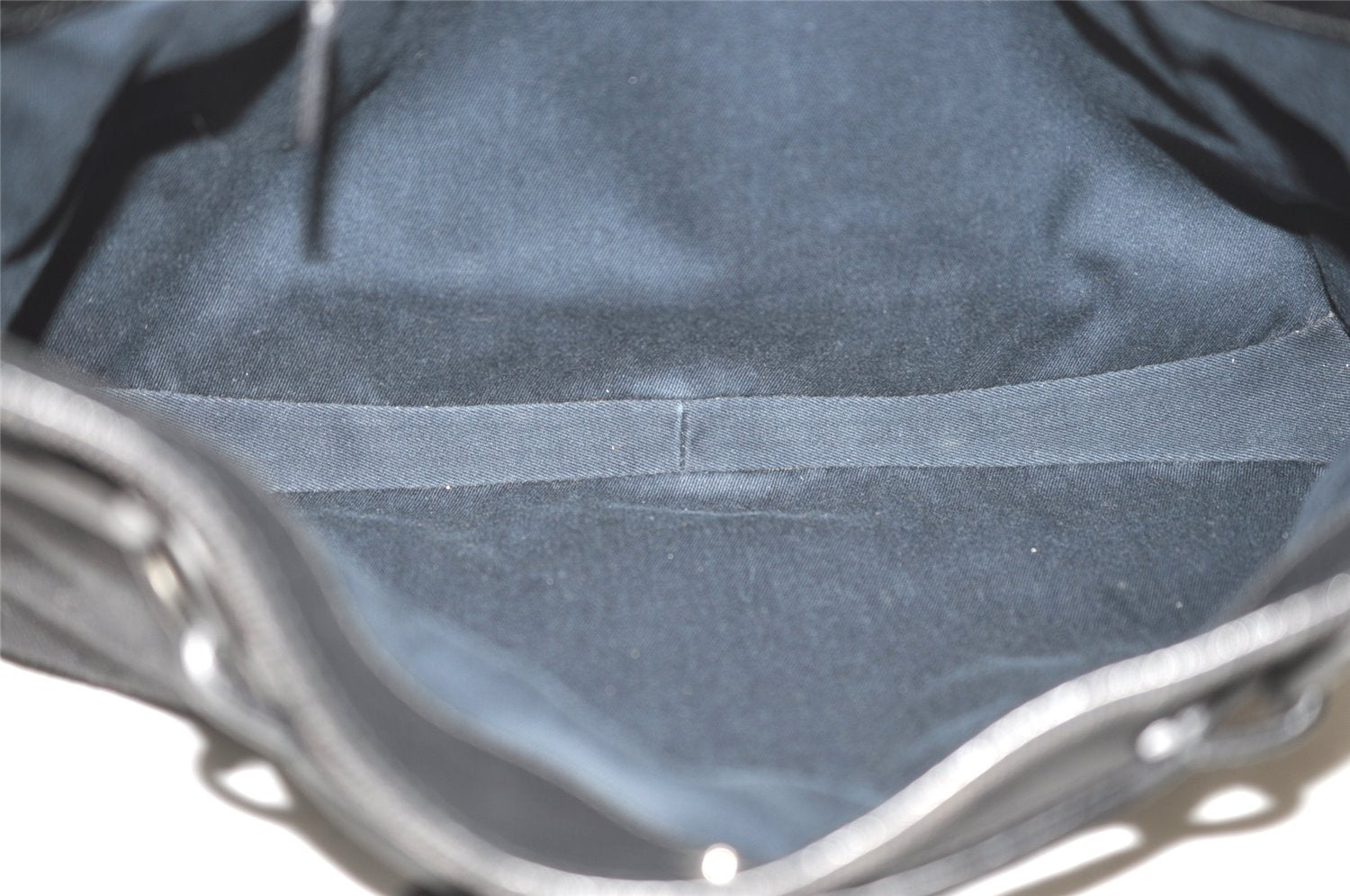 Authentic GUCCI Horsebit Shoulder Bag Purse GG Canvas Leather 101975 Black 7732J