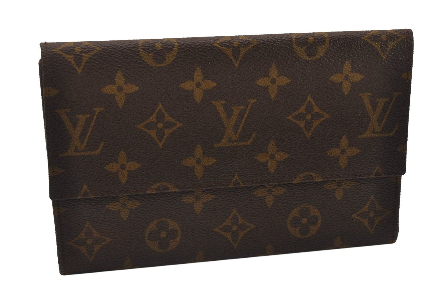 Authentic Louis Vuitton Monogram Trifold Wallet LV 7734I