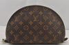 Authentic Louis Vuitton Monogram Trousse Demi Ronde 23 Pouch M47520 Junk 7734J