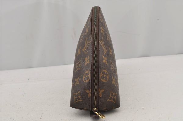 Authentic Louis Vuitton Monogram Trousse Demi Ronde 23 Pouch M47520 Junk 7734J
