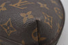 Authentic Louis Vuitton Monogram Trousse Demi Ronde 23 Pouch M47520 Junk 7734J