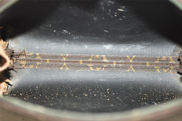 Authentic Louis Vuitton Monogram Trousse Demi Ronde 23 Pouch M47520 Junk 7734J