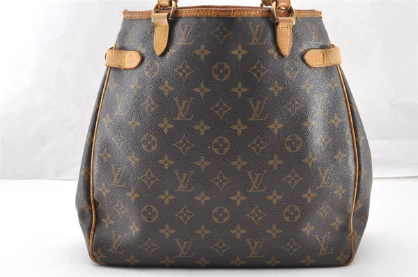 Authentic Louis Vuitton Monogram Batignolles Vertical Tote Bag M51153 LV 7735I