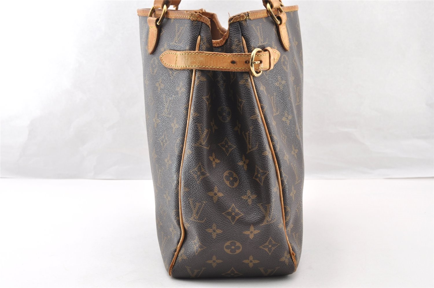 Authentic Louis Vuitton Monogram Batignolles Vertical Tote Bag M51153 LV 7735I