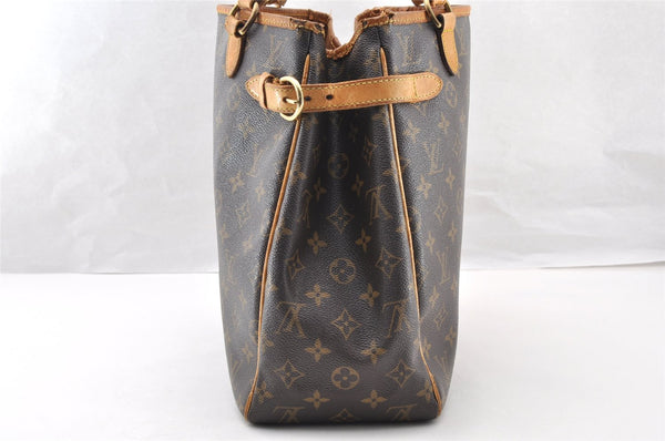 Authentic Louis Vuitton Monogram Batignolles Vertical Tote Bag M51153 LV 7735I