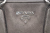 Authentic PRADA Leather Nappa Shoulder Hand Bag Purse Gold 7735J