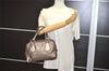 Authentic PRADA Leather Nappa Shoulder Hand Bag Purse Gold 7735J