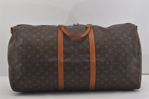 Authentic Louis Vuitton Monogram Keepall Bandouliere 60 M41412 Boston Bag 7737I