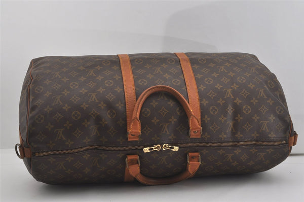 Authentic Louis Vuitton Monogram Keepall Bandouliere 60 M41412 Boston Bag 7737I