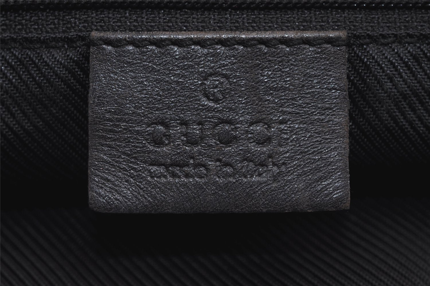 Authentic GUCCI Shoulder Tote Bag GG Canvas Leather 0021098 Black Gray 7737J