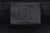 Authentic GUCCI Shoulder Tote Bag GG Canvas Leather 0021098 Black Gray 7737J