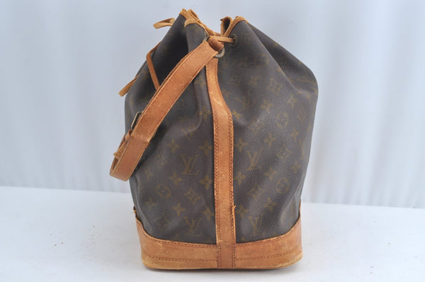 Authentic Louis Vuitton Monogram Noe Shoulder Drawstring Bag Old Model LV 7737K