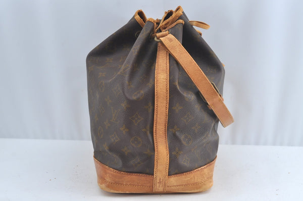 Authentic Louis Vuitton Monogram Noe Shoulder Drawstring Bag Old Model LV 7737K