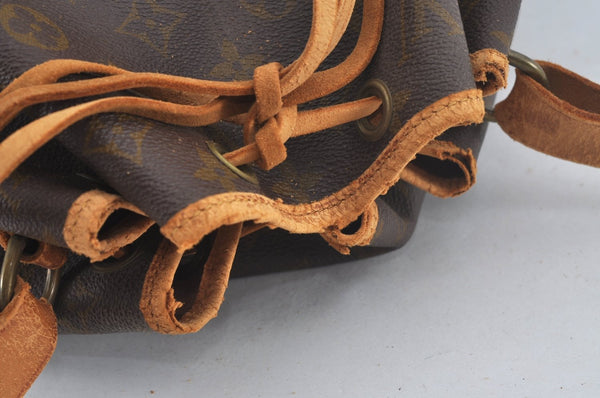 Authentic Louis Vuitton Monogram Noe Shoulder Drawstring Bag Old Model LV 7737K