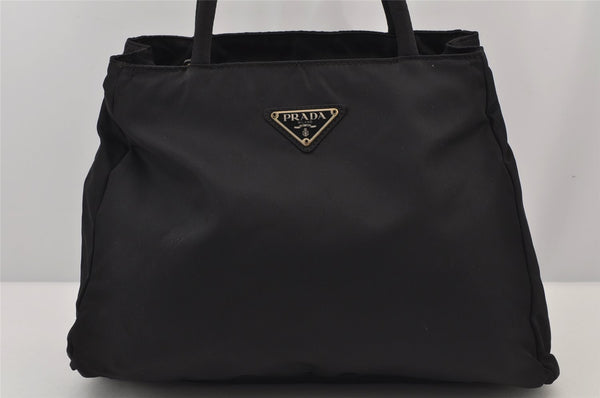 Authentic PRADA Vintage Nylon Tessuto Shoulder Hand Bag Purse Black 7738J
