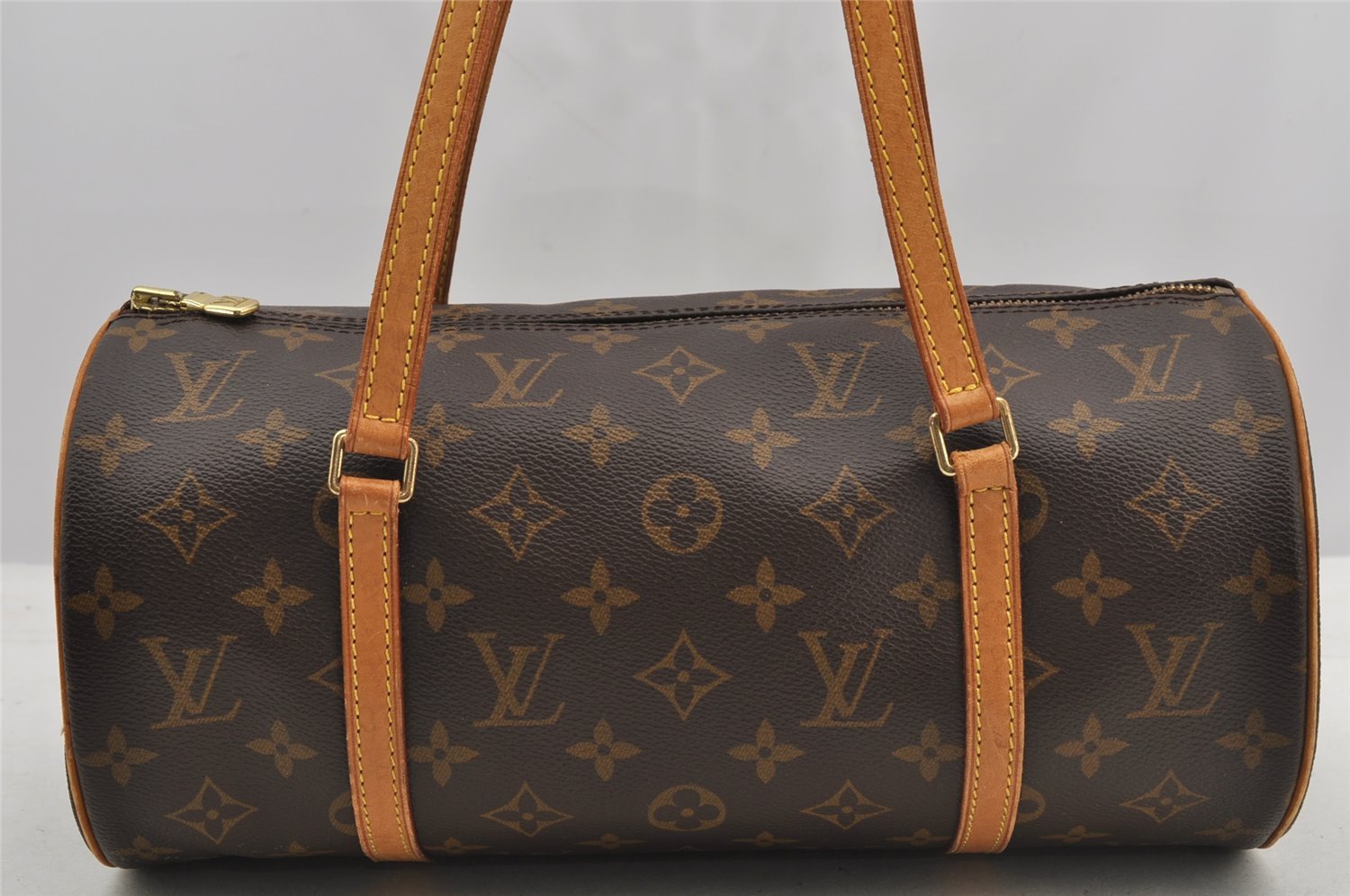 Authentic Louis Vuitton Monogram Papillon 30 Hand Bag M51385 LV 7739I