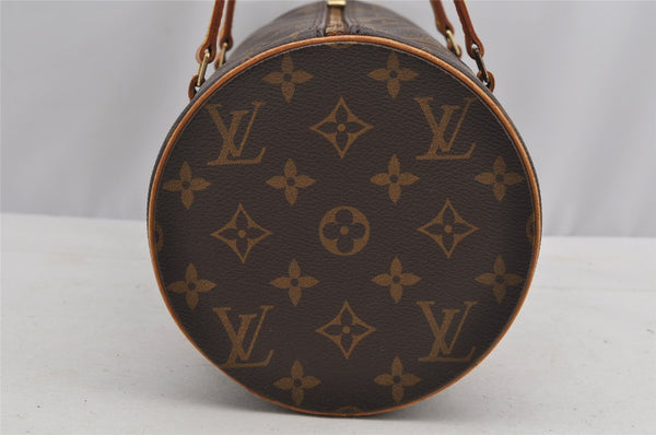 Authentic Louis Vuitton Monogram Papillon 30 Hand Bag M51385 LV 7739I