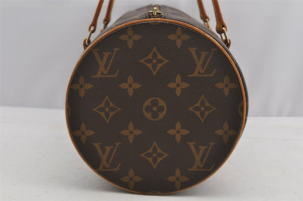 Authentic Louis Vuitton Monogram Papillon 30 Hand Bag M51385 LV 7739I