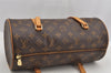 Authentic Louis Vuitton Monogram Papillon 30 Hand Bag M51385 LV 7739I