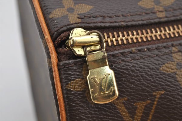 Authentic Louis Vuitton Monogram Papillon 30 Hand Bag M51385 LV 7739I