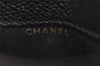 Authentic CHANEL Caviar Skin Cigarette Case Pouch CoCo Mark Black 7739J