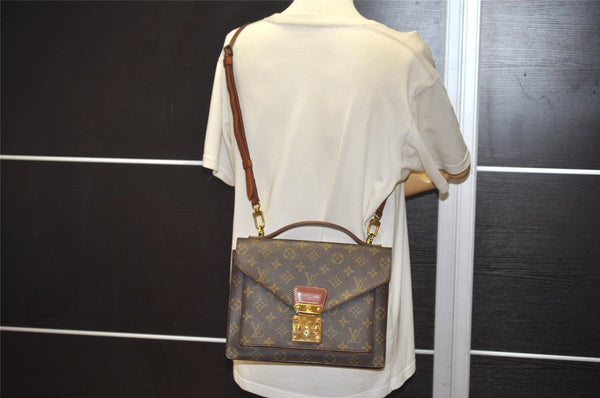 Authentic Louis Vuitton Monogram Monceau 2Way Shoulder Hand Bag M51187 LV 7740J