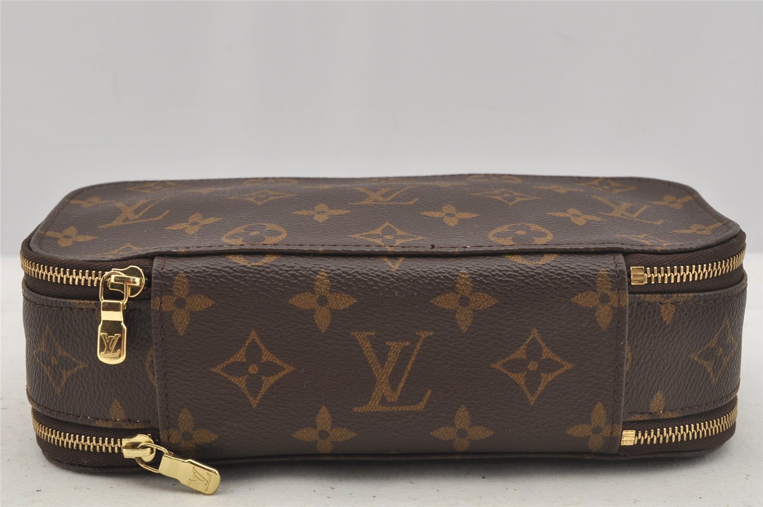 Authentic Louis Vuitton Monogram Trousse Blush GM Cosmetic Pouch M47505 LV 7741I