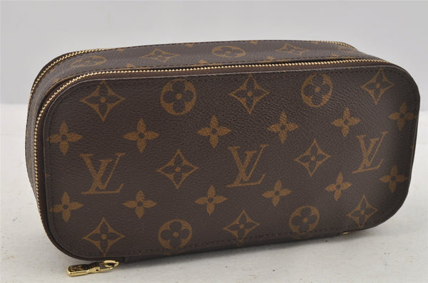 Authentic Louis Vuitton Monogram Trousse Blush GM Cosmetic Pouch M47505 LV 7741I