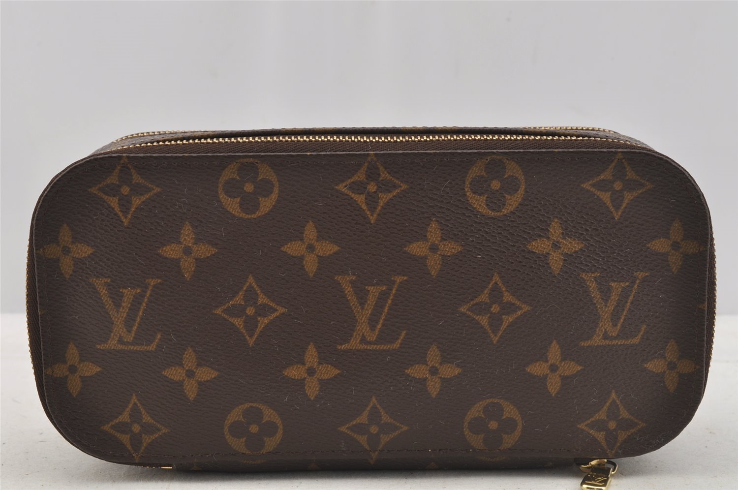 Authentic Louis Vuitton Monogram Trousse Blush GM Cosmetic Pouch M47505 LV 7741I