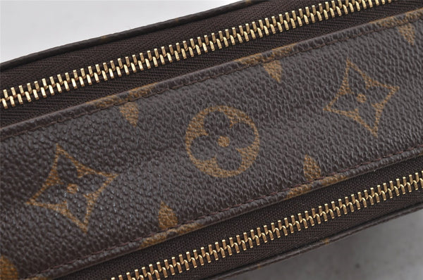 Authentic Louis Vuitton Monogram Trousse Blush GM Cosmetic Pouch M47505 LV 7741I