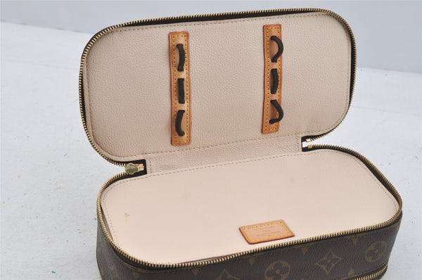 Authentic Louis Vuitton Monogram Trousse Blush GM Cosmetic Pouch M47505 LV 7741I
