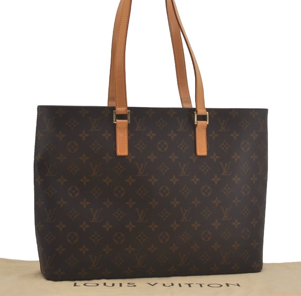 Authentic Louis Vuitton Monogram Luco Shoulder Tote Bag M51155 LV 7743I