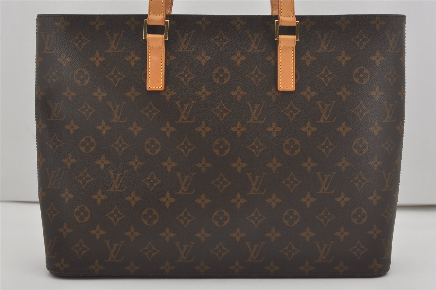 Authentic Louis Vuitton Monogram Luco Shoulder Tote Bag M51155 LV 7743I